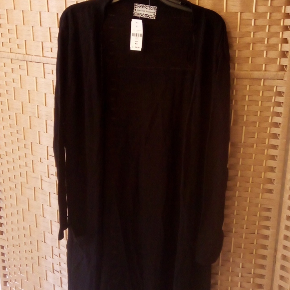 Love Pink boutique Black long sweater